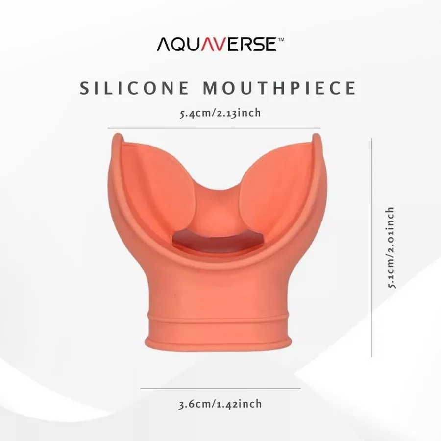 AQUAVERSE High Quality Silicone Regulator Mouthpiece Mouthpiece for Octopus Scuba Diving Snorkeling