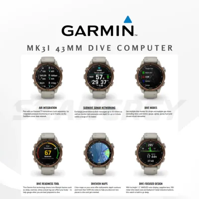 GARMIN Descent MK3 / MK3i / MK2 / MK2i Dive Computer All-in-One Sports Watch