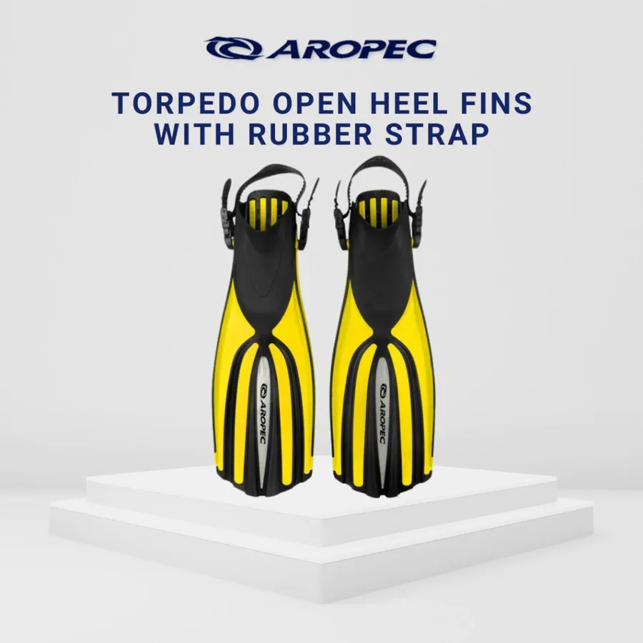 AROPEC Torpedo F-GY07 开放脚跟脚蹼——水肺潜水款