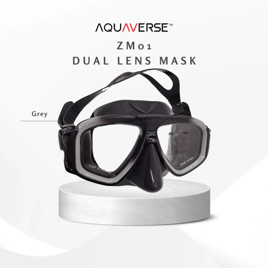 Topeng skuba AQUAVERSE ZM01 silikon lembut yang dipasarkan sebagai padanan Asia