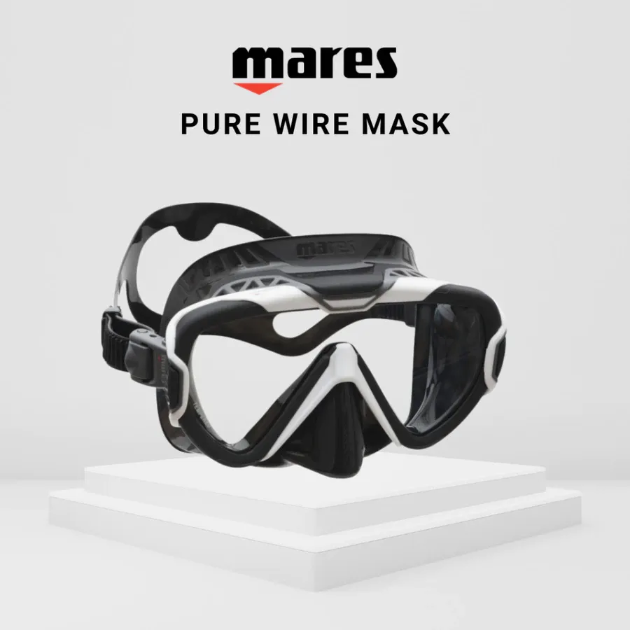 MARES Pure Wire Mask | Single-Lens Scuba & Snorkeling Mask for Adults