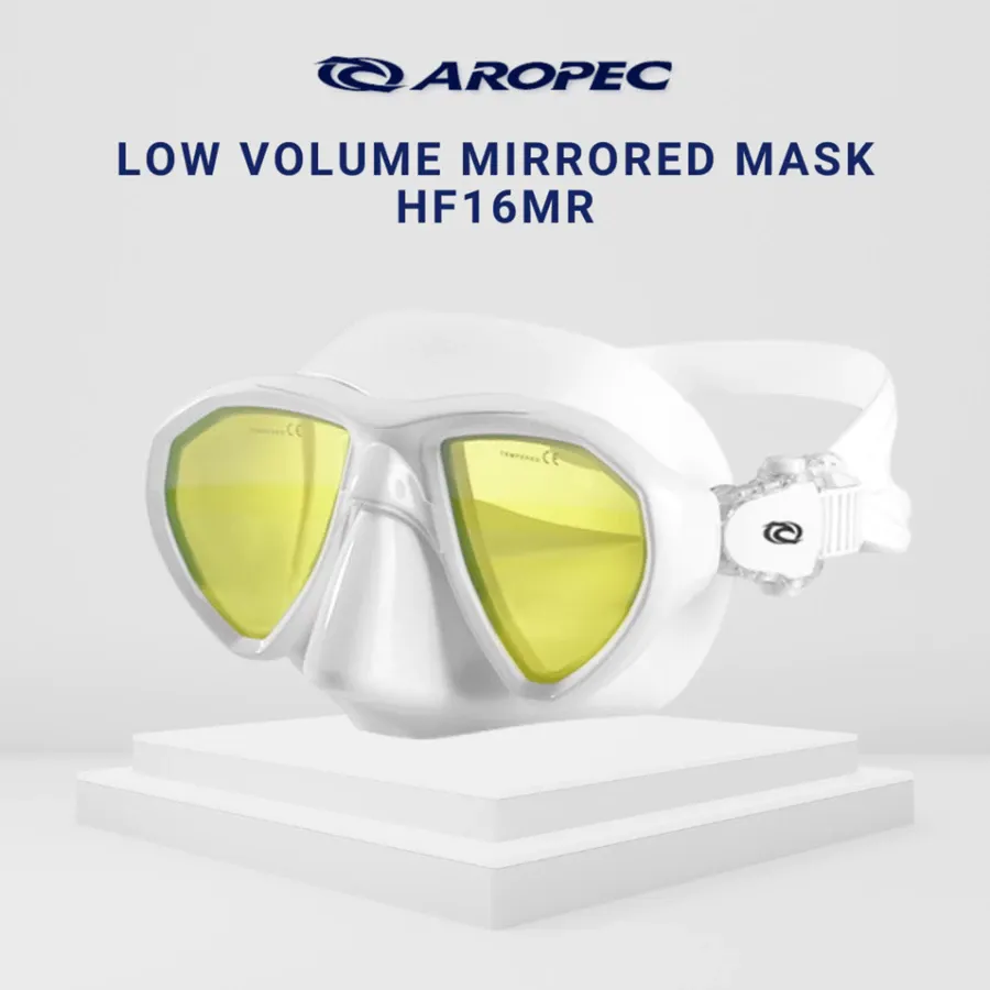 Topeng Kanta Cermin AROPEC M2-HF16MR | Skuba Dan Freediving Isipadu Rendah