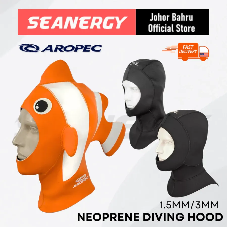 AROPEC 氯丁橡胶潜水头套 1.5mm 与 3mm