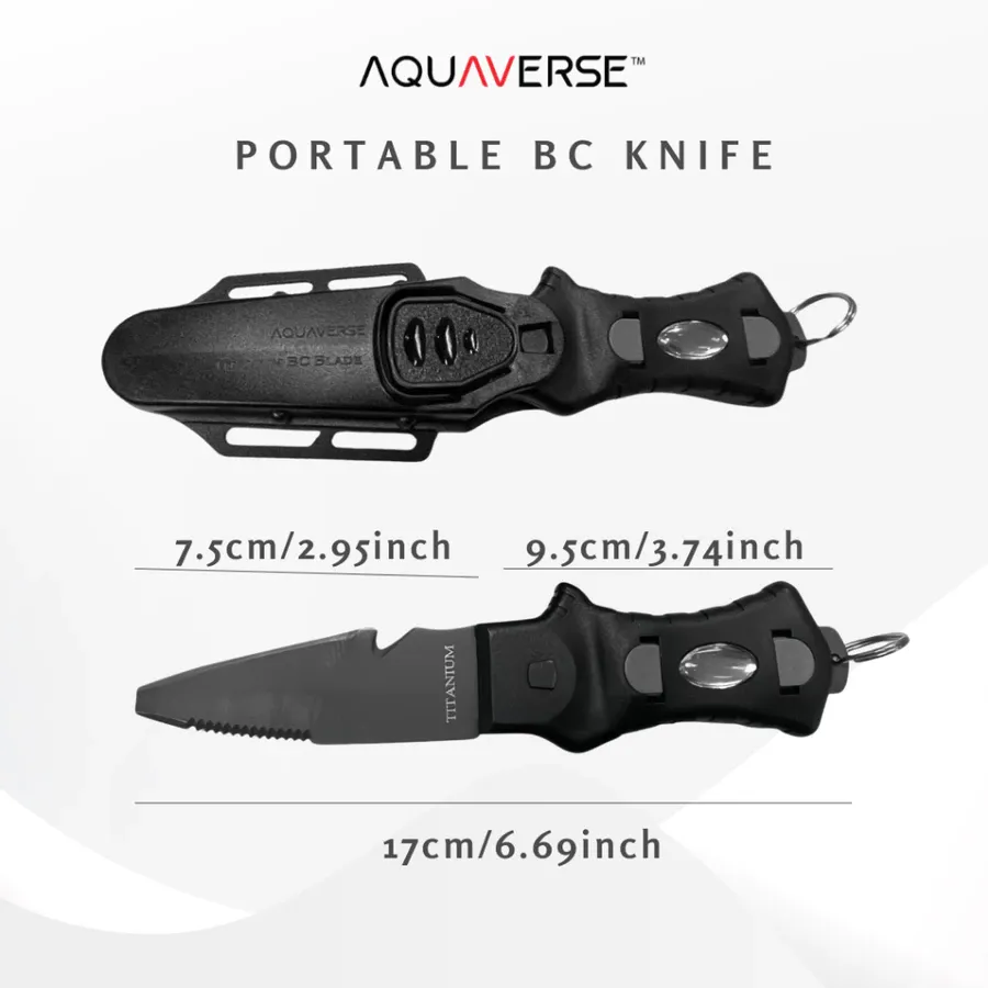 AQUAVERSE BC 潜水刀｜钛合金与不锈钢款