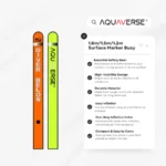 AQUAVERSE DSMB SMB 1.8m/1.5m/1.2m Surface Marker Buoy Float Signal Buoy for Scuba Diving