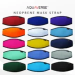 AQUAVERSE Neoprene Mask Strap Cover for Scuba Diving Mask Snorkeling Mask Hair Tangle Prevention
