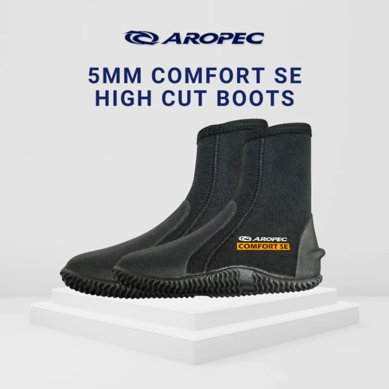 AROPEC Comfort SE 5mm Neoprene Diving Boots | High Cut Scuba Booties