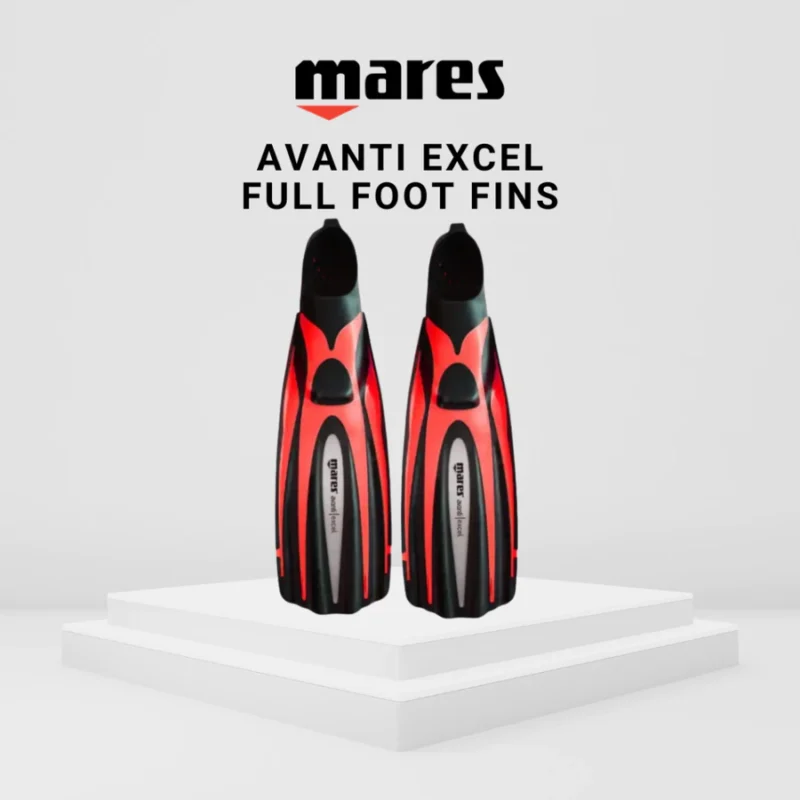 Mares Avanti Excel Full Foot Fin for Scuba Diving Snorkeling