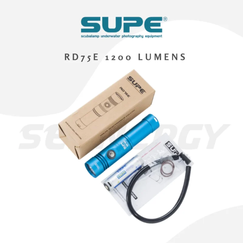 SUPE RD75E 1200 Lumens Scubalamp Diving Light – Underwater Torch & Camera Light