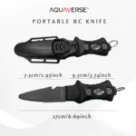 AQUAVERSE BC Dive Knife | Titanium & Stainless Steel