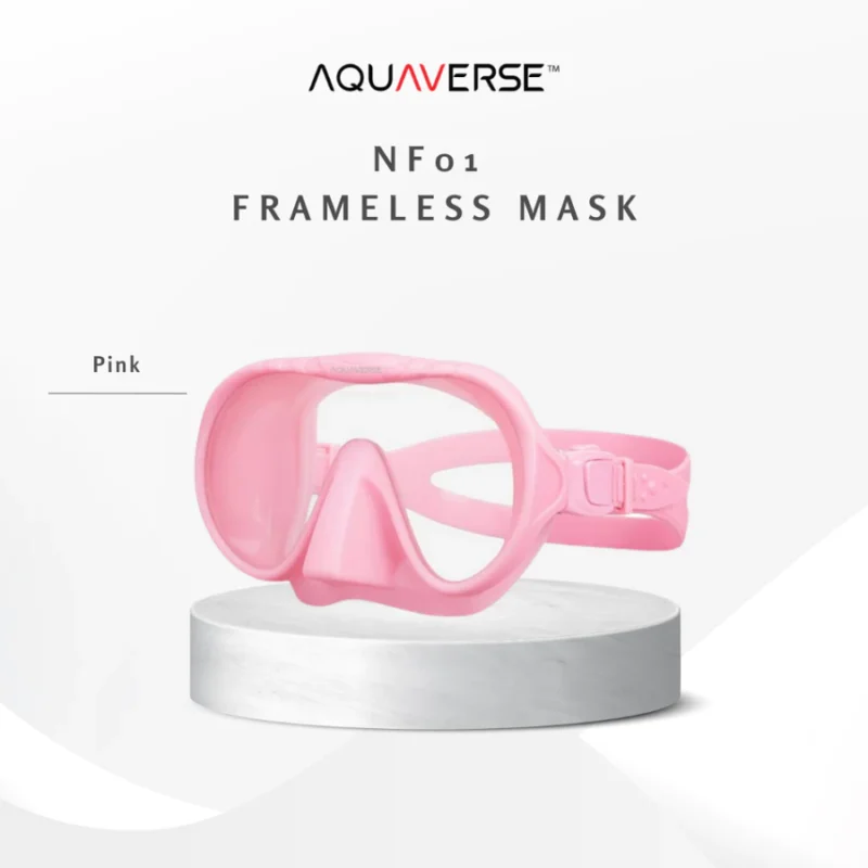 AQUAVERSE NF01 Frameless Mask – Low Volume Scuba Diving & Snorkeling