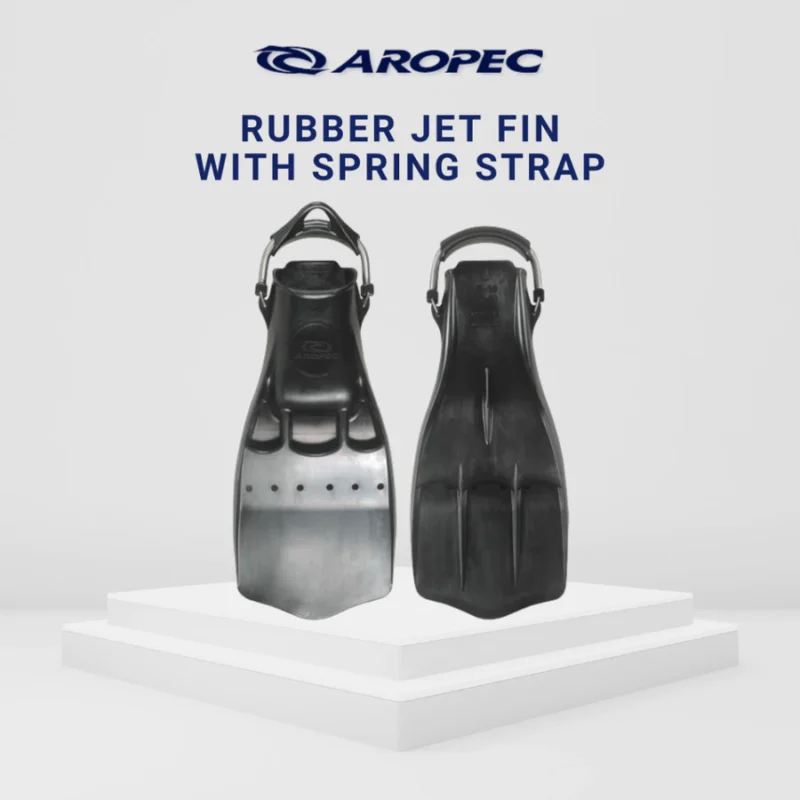 AROPEC Jet Fin with Spring Strap – Full Rubber Power Scuba Fins