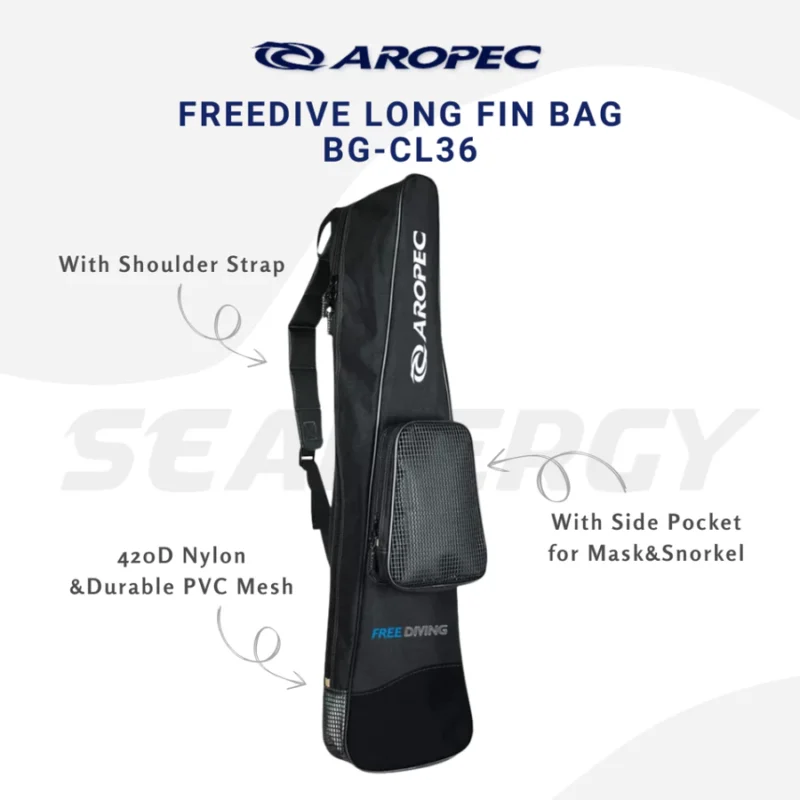 AROPEC Long Fin Bag BG-CL36 | Freediving, Spearfishing & Scuba Diving