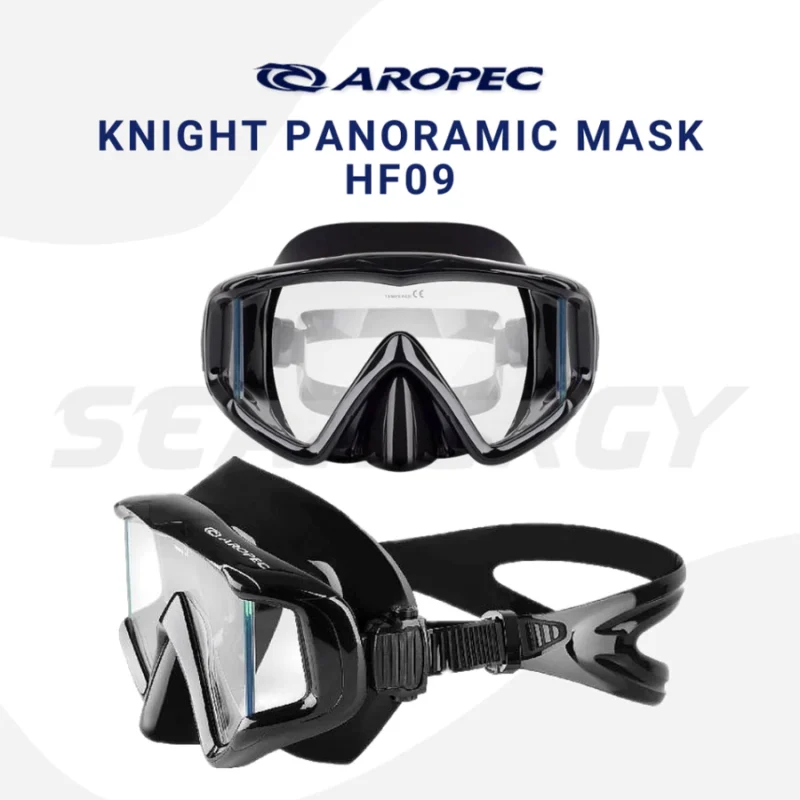AROPEC M3-HF09 Knight 3-Window Panoramic Diving Mask