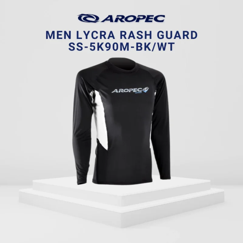 AROPEC Men Lycra Rashguard UPF50+ | Long Sleeve Water Sports Top