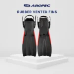 AROPEC PROBLUE Rubber Vented Fins with Quick Release Buckle – Scuba & Snorkeling