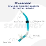 AROPEC Semi Dry Silicone Snorkel YA11 – Scuba & Snorkeling Gear