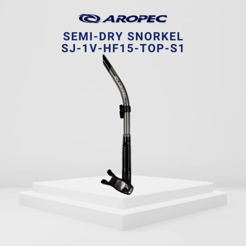 AROPEC Semi Dry Snorkel HF15 for Scuba Diving & Snorkeling