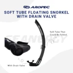 AROPEC Soft Tube Floating Snorkel for Freediving & Spearfishing