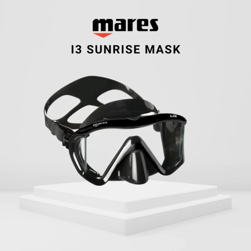 MARES I3 Sunrise Scuba Diving Mask | Wide Vision Tri-Comfort Mask