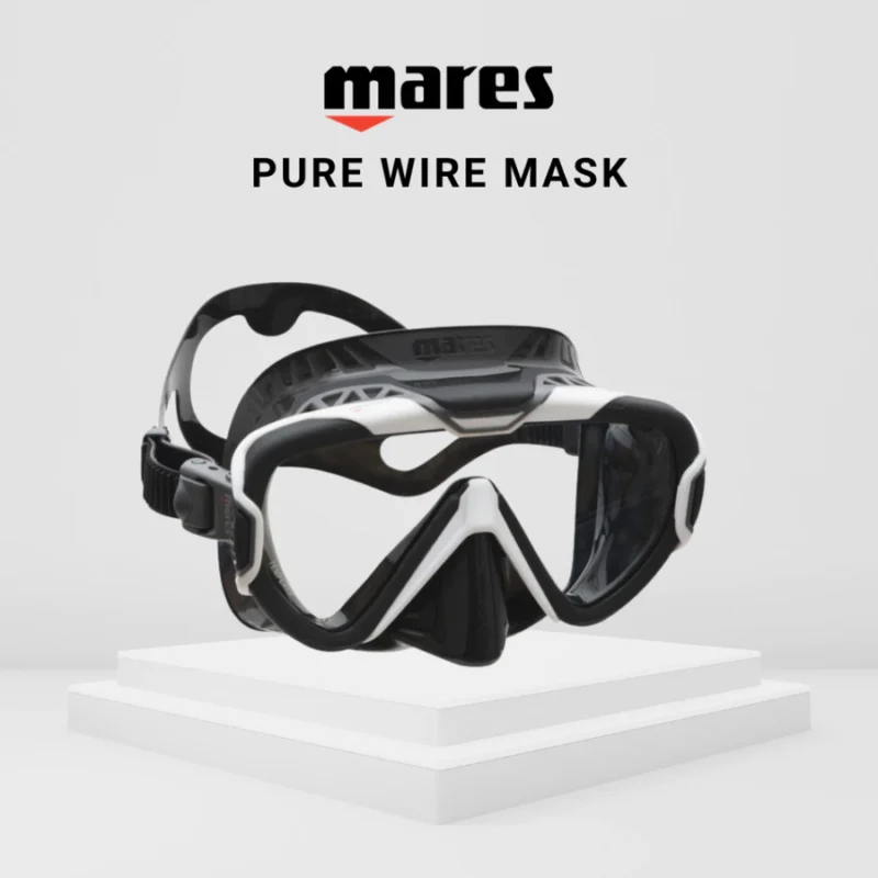 MARES Pure Wire Mask | Single-Lens Scuba & Snorkeling Mask for Adults
