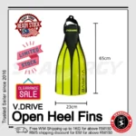 【Clearance】OCEANIC V Drive Open Heel Scuba Diving Fins