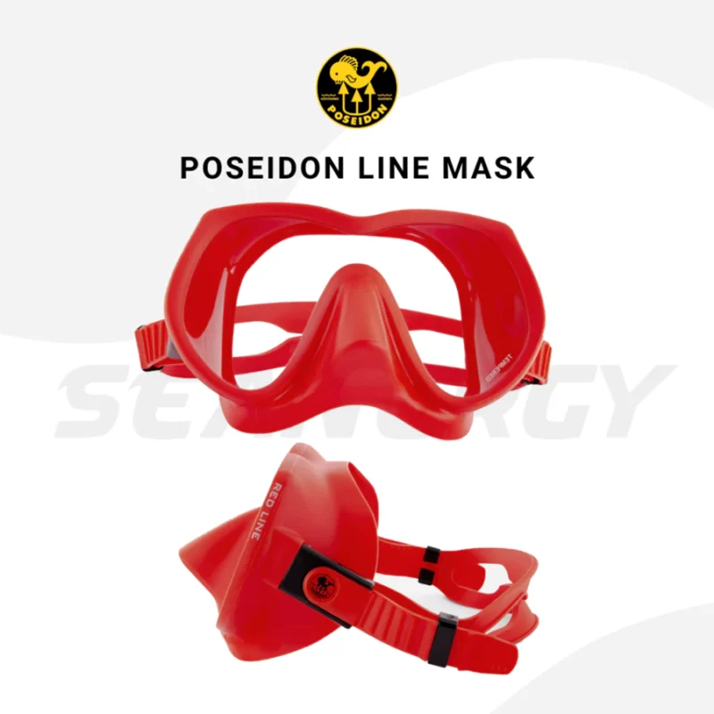 POSEIDON LVSL© Single-Lens Low-Volume Diving Mask | Scuba & Snorkeling Mask