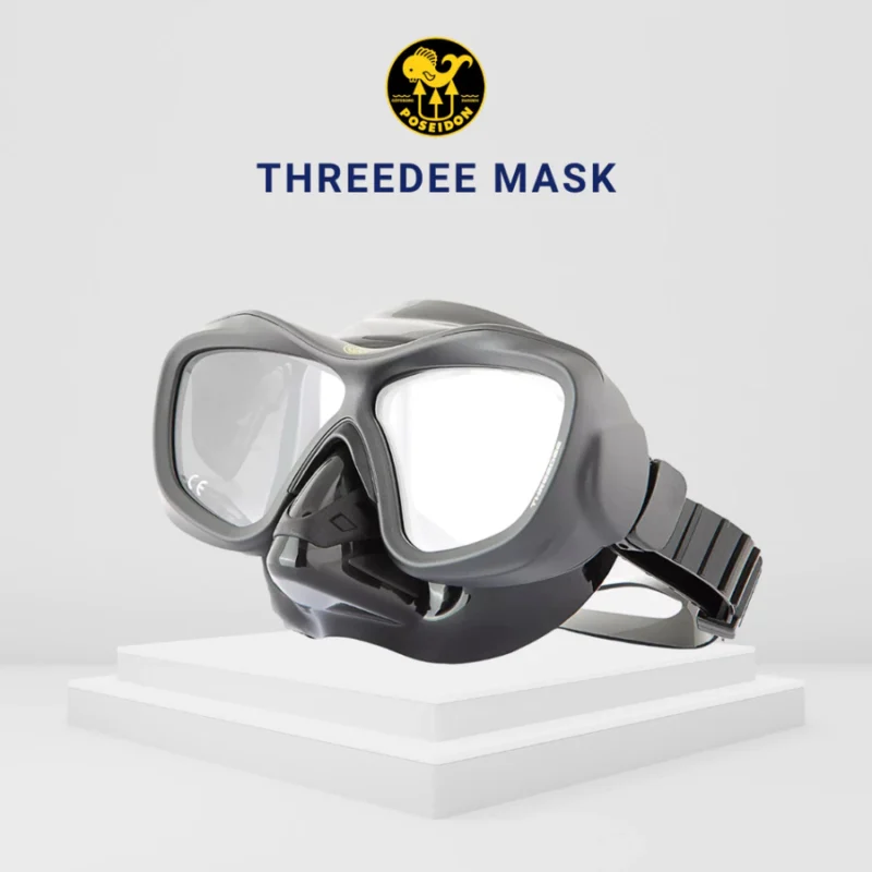 POSEIDON Threedee 3D Mask | Low-Volume Scuba & Snorkeling Mask