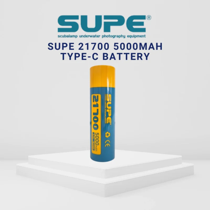 SCUBALAMP SUPE 21700 USB-C Rechargeable Battery | 5000mAh Dive Torch Power
