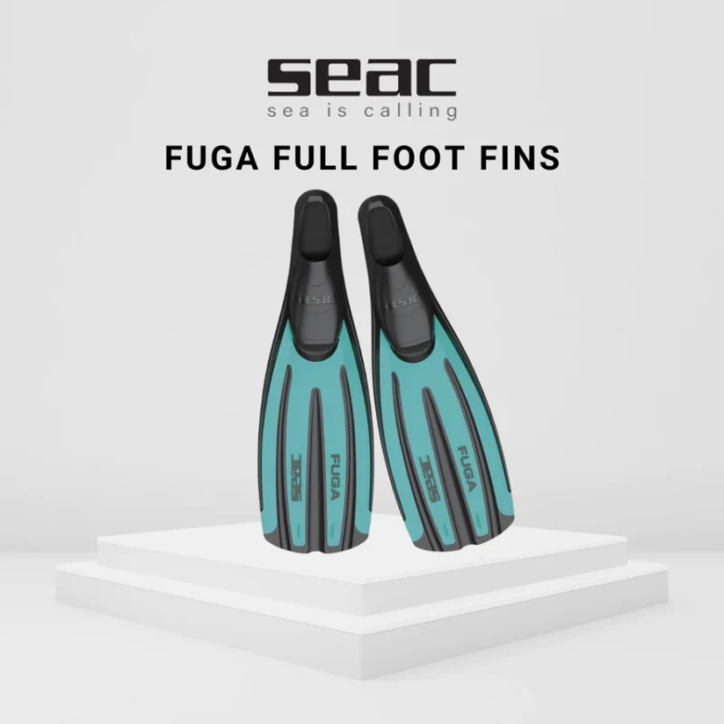 SEAC Fuga Full Foot Scuba Diving & Snorkeling Fins – Made in Italy