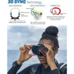 TUSA Ino M1011QB Diving Mask – Small Face Fit & Wide View