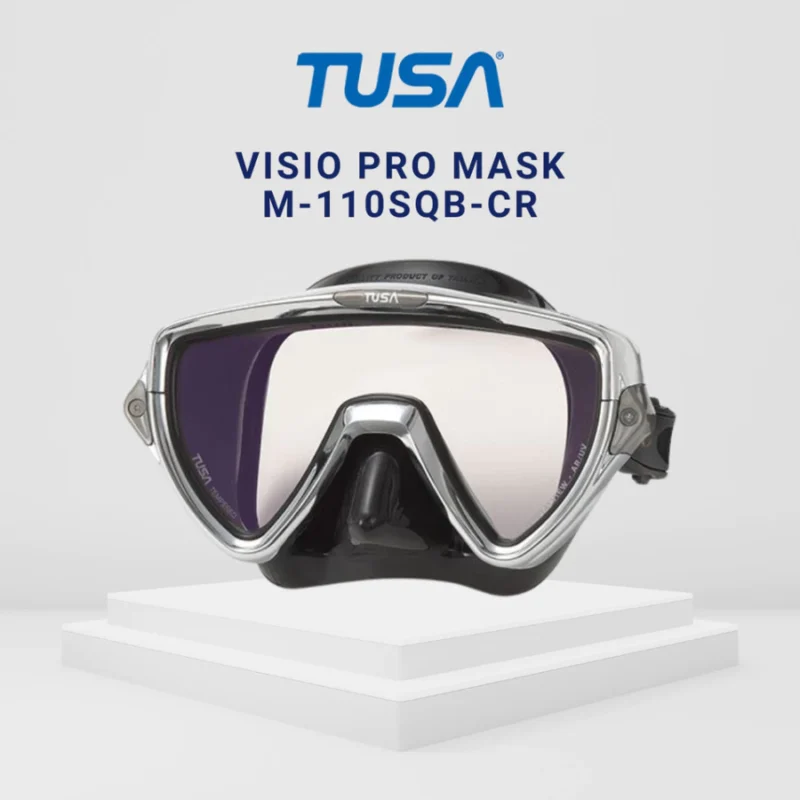 TUSA Visio Pro M110SQBCR Mask | Anti-Reflective & UV Diving Mask