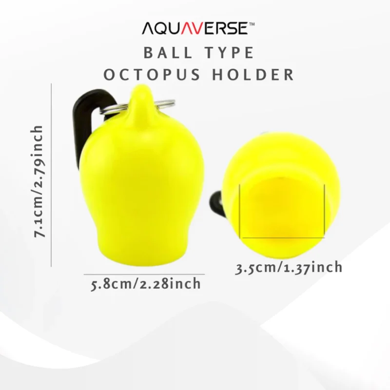 AQUAVERSE Octopus Holder | Mouth Piece & Regulator Holder for Scuba Diving