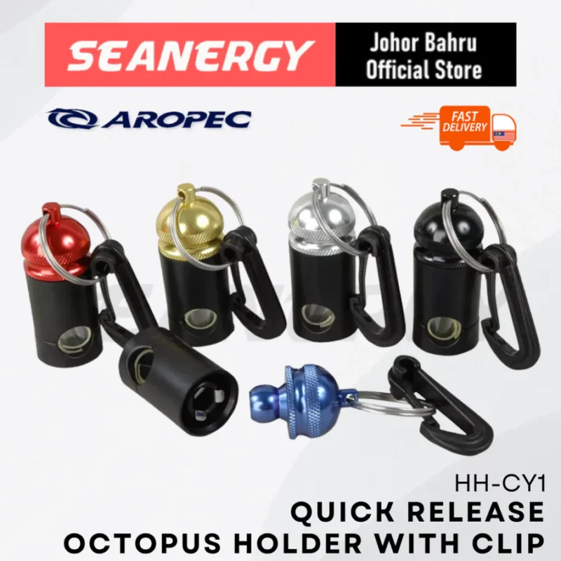 AROPEC Octopus Holder | Aluminum Second Stage Hose Holder for Scuba Diving